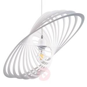 Biała lampa wisząca Planet, 61 cm