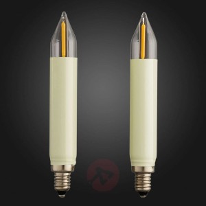 E10 0,5 W 12 V świeca trzonkowa LED, 2 sztuki