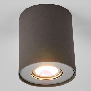 Downlight LED GU10 Giliano, 1-pkt., okrągły grafit