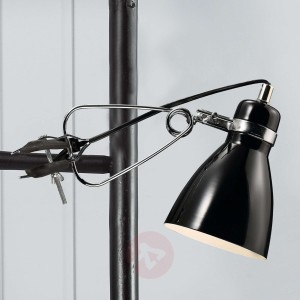 Błyszcząca lampa z klipsem Clone czarna