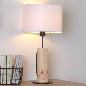 Lampa stołowa Pino Table, naturalne drewno sosnowe