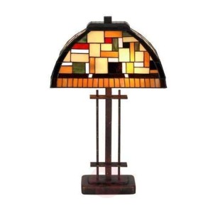 Lampa stołowa MOSAICA w stylu Tiffany