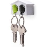 Zestaw 2 breloczków z wieszakiem na klucze Mini Sparrow White Green Black