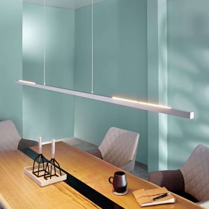 Lampa wisząca LED Rico, aluminiowa, matowa 158 cm