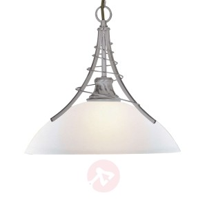 Ponadczasowa lampa wisząca LINEAS srebrna