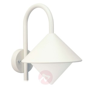 Zewnętrzna lampa ścienna Julieta biała