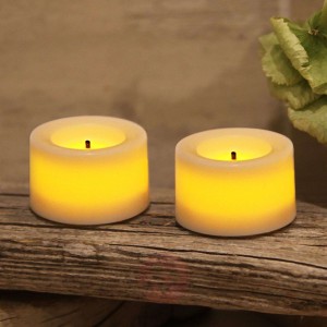 Świecznik LED T-LIGHT WAX, 2 szt,m na baterie