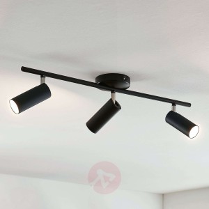 Lampa sufitowa LED Camille czarna, 3-punktowa