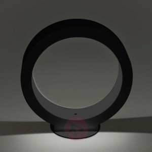 Ściemniana lampa stołowa LED Assolo, czarna, 20 cm