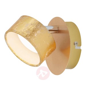 Reflektor ścienny LED Anna w kolorze złotym