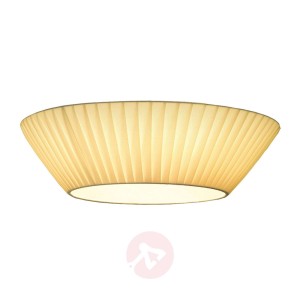 Prosta lampa sufitowa Emma, śr. 50 cm beżowa