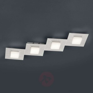 BANKAMP Diamond lampa sufitowa 81x24cm, srebrna