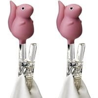 Zestaw 2 klamerki do prania Squirrel Pink