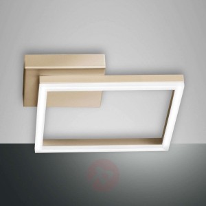 Lampa sufitowa LED Bard, 45x45cm, matowe złoto