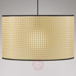 Lampa wisząca Tyler o wyglądzie rattanu