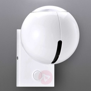 Okrągła lampa ścienna Bo-La, jasna biel