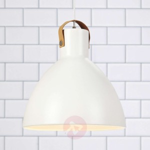 Lampa wisząca Eagle metalowy klosz Ø 35 cm biała