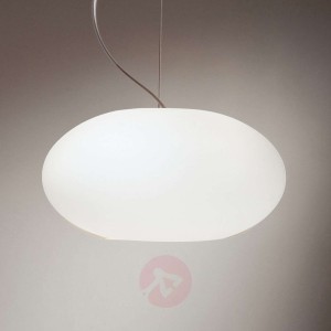 AIH purystyczna lampa wisząca 28 cm biała matowa