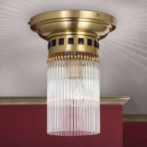 Brązowa lampa sufitowa LIOBA, 21 cm