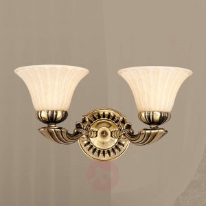 LEONARDO szlachetna lampa ścienna dwa klosze