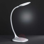 Yava - ściemniana lampka biurkowa LED, srebrna