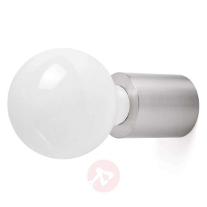 Ten – lampa ścienna, niklowy matowy
