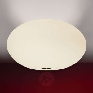 Piękna lampa sufitowa AIH 38 cm kremowa matowa