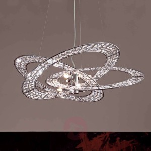 Lampa wisząca Trilogy 6-punktowa przezroczysta