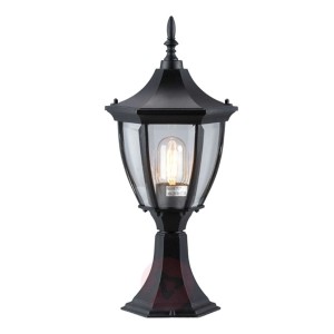 Elegancka lampa na cokół Jonna, czarna