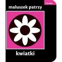 Maluszek patrzy kwiatki