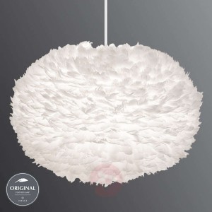 Bardzo duża lampa wisząca Eos z białym kloszem