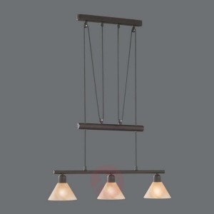 Lampa wisząca Zug, regulowana wysokość, 3-punktowa
