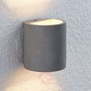 Lindby Edvin kinkiet LED z betonu, cylinder