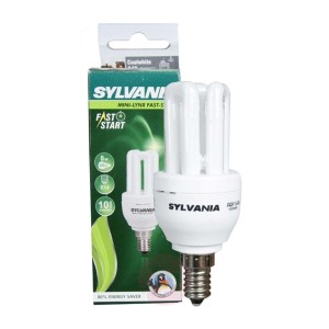 E14 8W 840 Sylvania Mini-Lynx Fast-Start