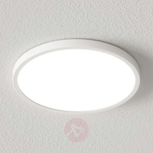 Ściemniana lampa sufitowa LED Solvie, biała