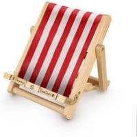 Stojak na książkę Deckchair Bookchair Stripy Red