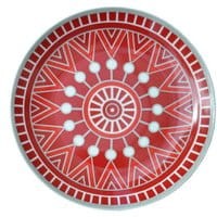 Talerz obiadowy Red Mandala Boston