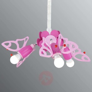 Regulowana dziecięca lampa wisząca Motyl
