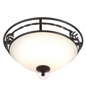 Piękna lampa sufitowa Pembroke – czarna podstawa