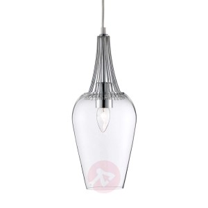 Lampa wisząca Whisk z chromowanymi elementami
