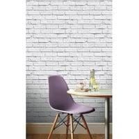 Tapeta City Brick White 53x1005 cm