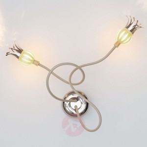 Lampa ścienna Poppy z efektownymi kwiatami