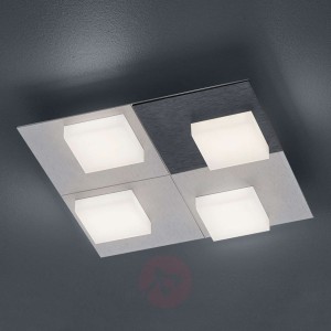BANKAMP Cube lampa sufitowa 32 W 28x28cm, srebrna