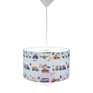 Lampa wisząca Pojazdy niebieska