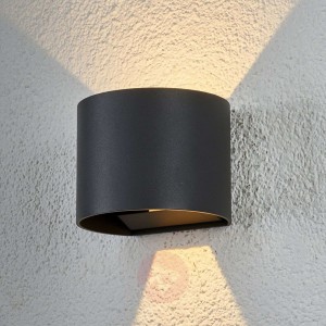 Półokrągła lampa zewnętrzna LED Ella