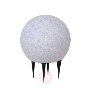 Kulista lampa Fadia ze szpikulcem 20 cm, granitowa