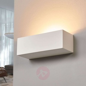 Gipsowa lampa ścienna Jole do pomalowania