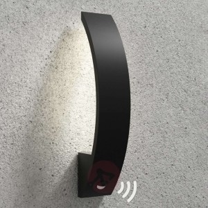 Floyd –lampa zewnętrzna LED z czujnikiem, wygięta