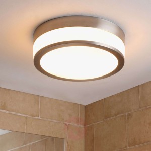 Łazienkowa lampa sufitowa LED FLAVI, matowy nikiel