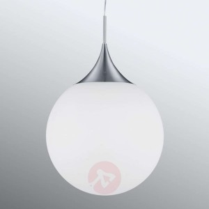 Ponadczasowa, szklana lampa wisząca Midas, biała